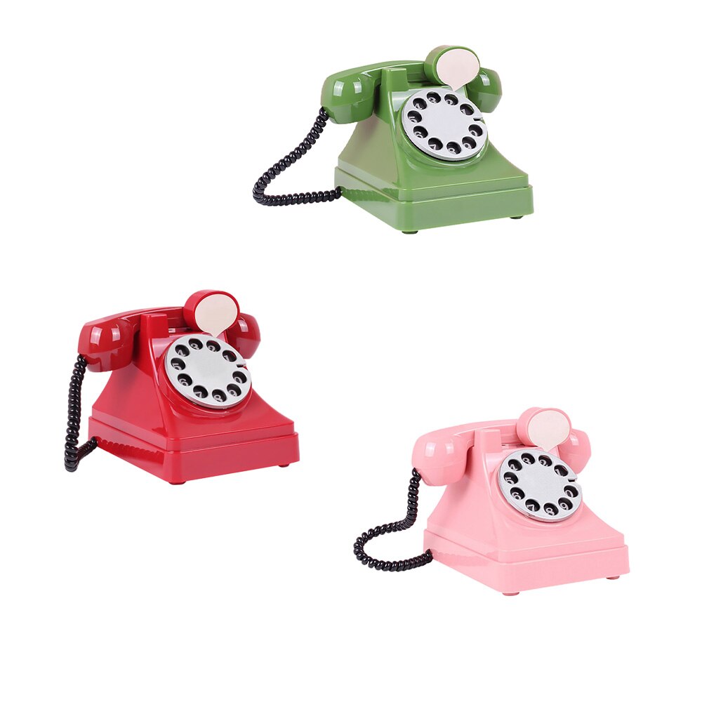 Retro Telefoon Spaarpot Plastic Perfecte Cadeau Voor Kids Thuis Woonkamer Wijnkast Decoratieve Ornamenten Craft Collector