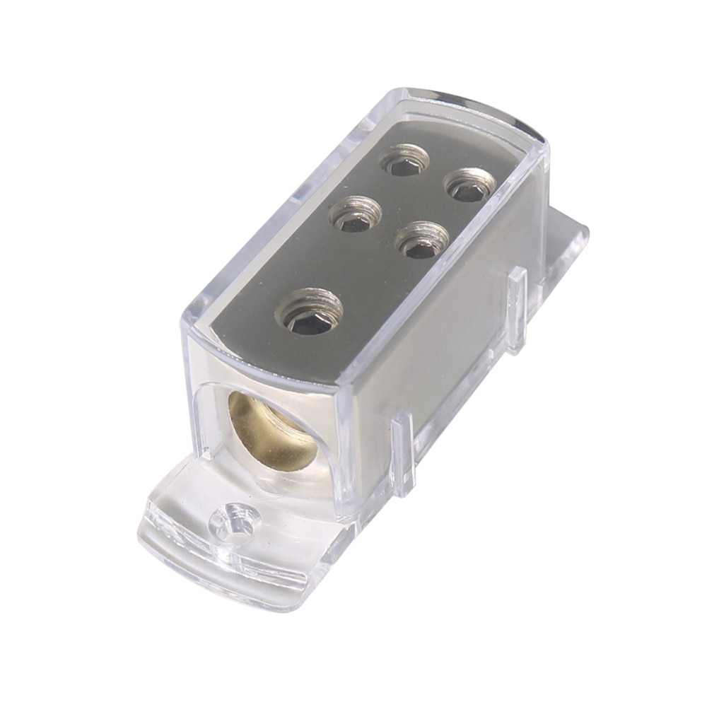 4-Weg Auto Audio Power/Grond Kabel Splitter Distributie Blok Distributeur Aansluiten Blok Voor Auto Versterker Audio Splitter