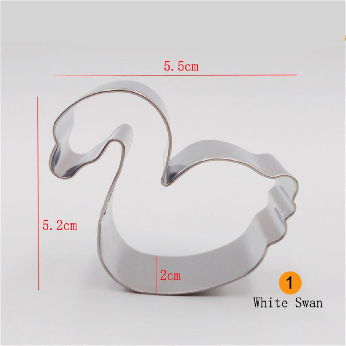 2 Stks/partij Rvs Prinses Kroon Cookie Cutter Romantische Swan Party Cake Mallen Biscuit Cutters Bakken Tool Mould Stamp