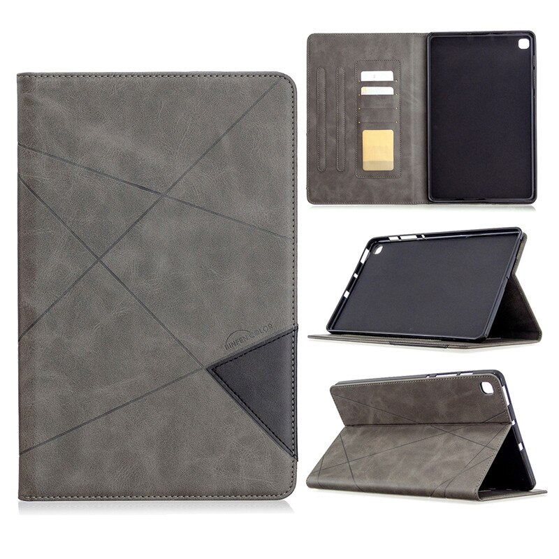 Case For Samsung Galaxy S6 Lite 10.4" SM-P610 SM-P615 Luxury Leather Stand Tablet Funda For Galaxy Tab S6 Lite Case P610 P615: 02 Gray
