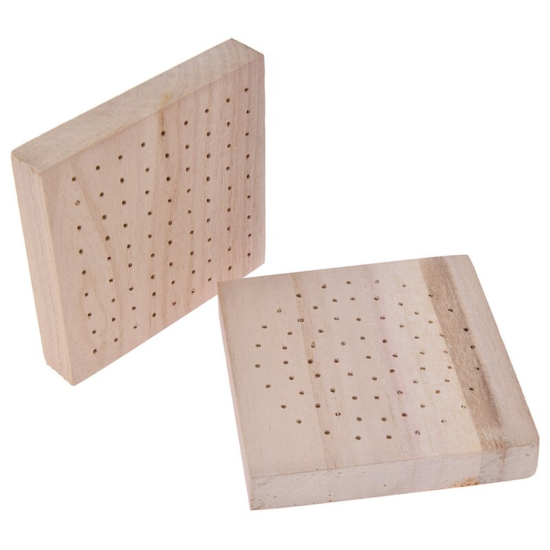 Klei Klei Figuur Droogrek Grenen Vierkante Gat Insert Houten Board Modeling Tools Accessoires Praktische Sculptuur Klei Gereedschap