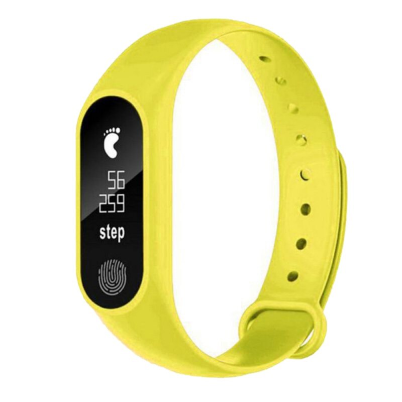 Smart health bracelet M2 Heart Rate Bracelet life-Waterproof Sport Fitness Band Step count Message Smart Bracelet: D