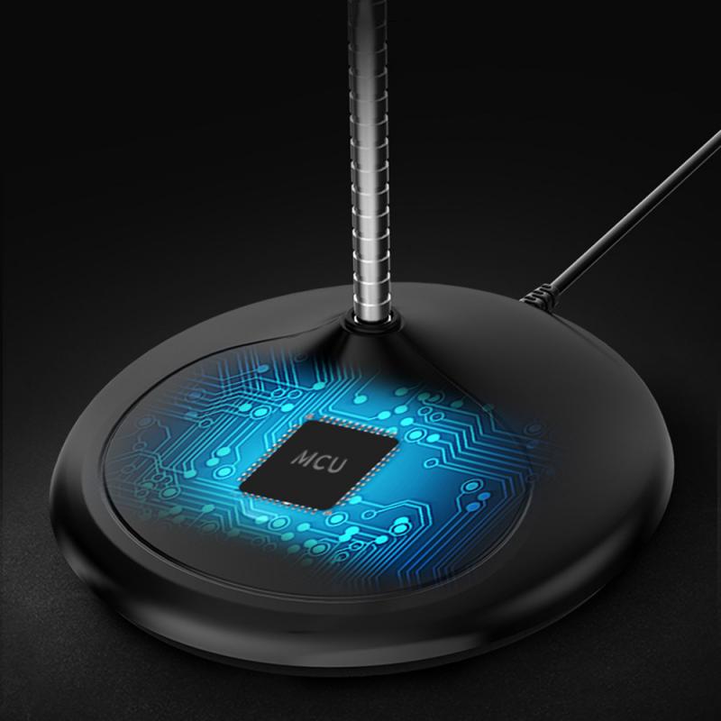 For Desktop PC USB Laptop Microphone Mini Studio Speech Microphone Stand Mic With Holder