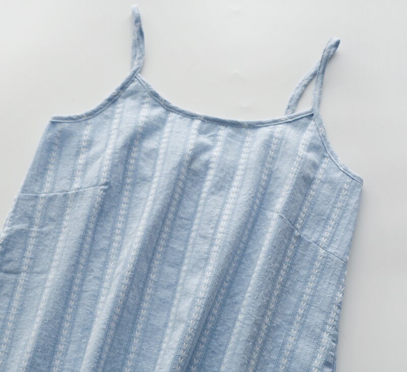 Japanse kimono lente en herfst katoenen damesbroek met lange mouwen bretels driedelig huispak pyjamapak zomer