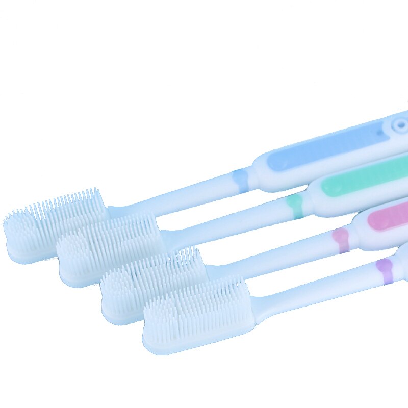 2 stk blød tandbørste voksen silikone nano børste mundpleje nano-antibakteriel tandbørste oral rengøringsværktøj