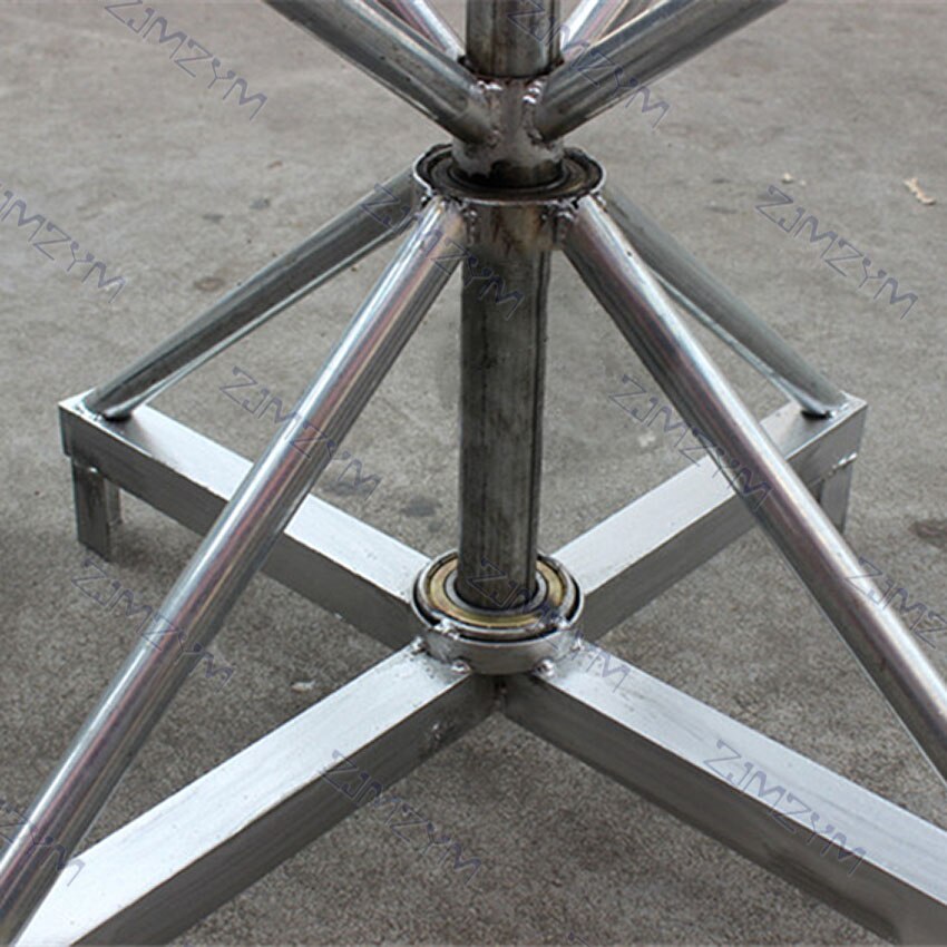 360 Degree Rotating Table Iron Frame For Painting Polishing 50*50cm 200kg Turntable Table Double Bearing Metal Frame Workbench