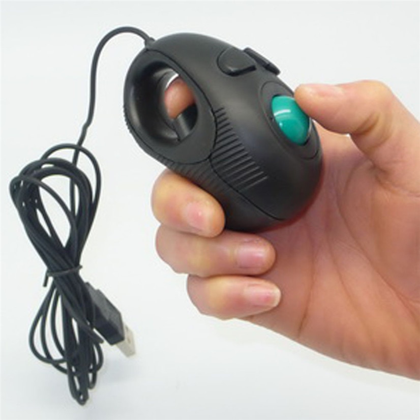 Neue Maus Finger HandHeld 4D USB Mini Tragbare Trackball Maus PC Laptop Computer 160829