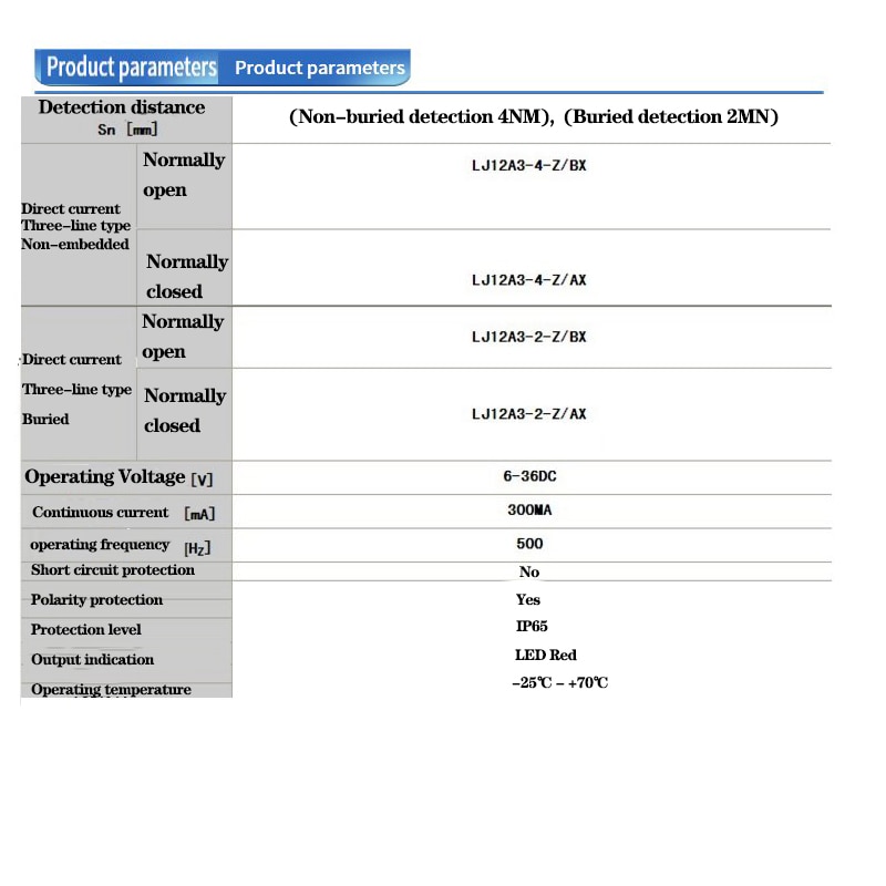 KINGROON LJ12A3-4-ZBX inductive proximity sensor DC5V 3-wire 2mm for 3D printer Z probe auto bed leveling CR10 ENDER3