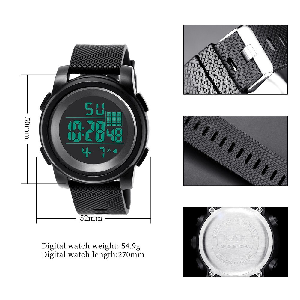 High-end Multi-function 30m Sports Waterproof Electronic Watch Luminous Analog Digital Watch Multifunctional Watch Clock