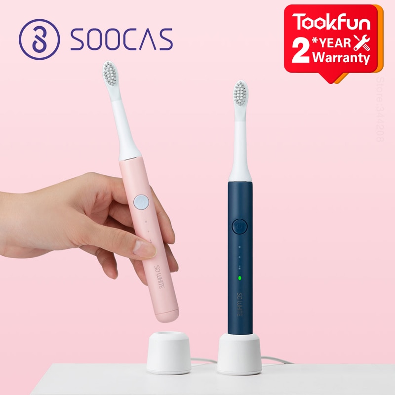 Coocas Pinjing EX3 Sonic Elektrische Tandenborstel Dupont Borstel Ultra Sonic Whitening Hygiëne Cleaner Tanden Waterdicht 31000 Tijd