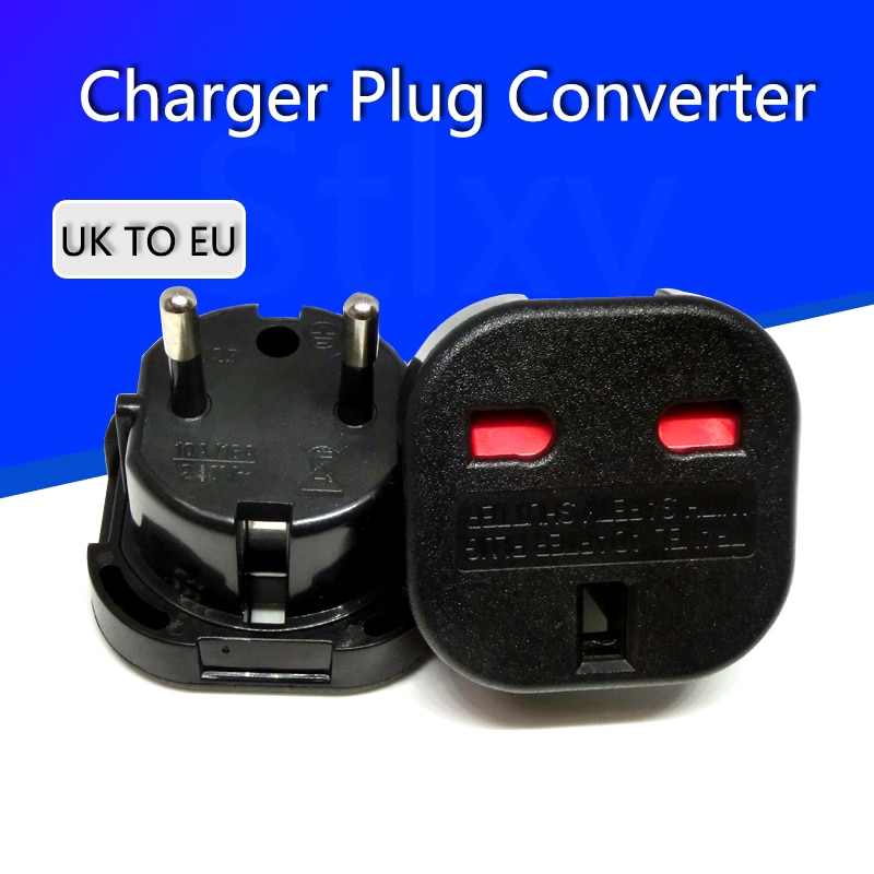 UK TO EU EUROPE Adapter Unversal travel Charger Plug Converter Wall Plug Socket 2 Pin 240V