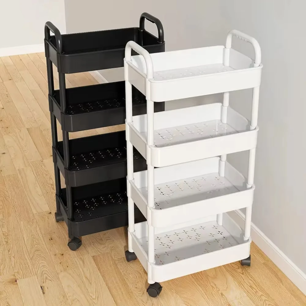 Carro multicapa, organizador de ruedas, almacenamiento móvil para baño, cocina doméstica, carrito multifuncional con ruedas