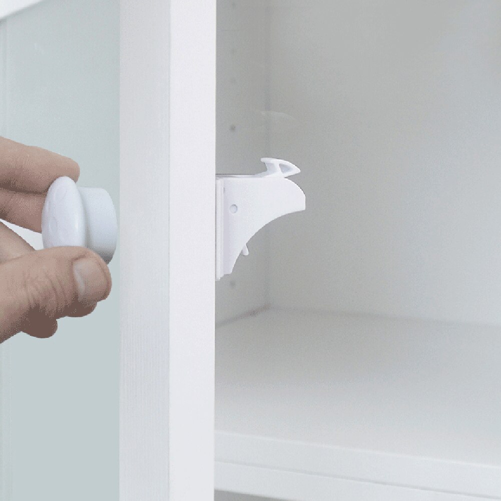 10 Sets baby Safety Locks Cabinet Door Drawer Cupboard Lock Baby Care with Keys Baby Cabinet Safety Lock Set