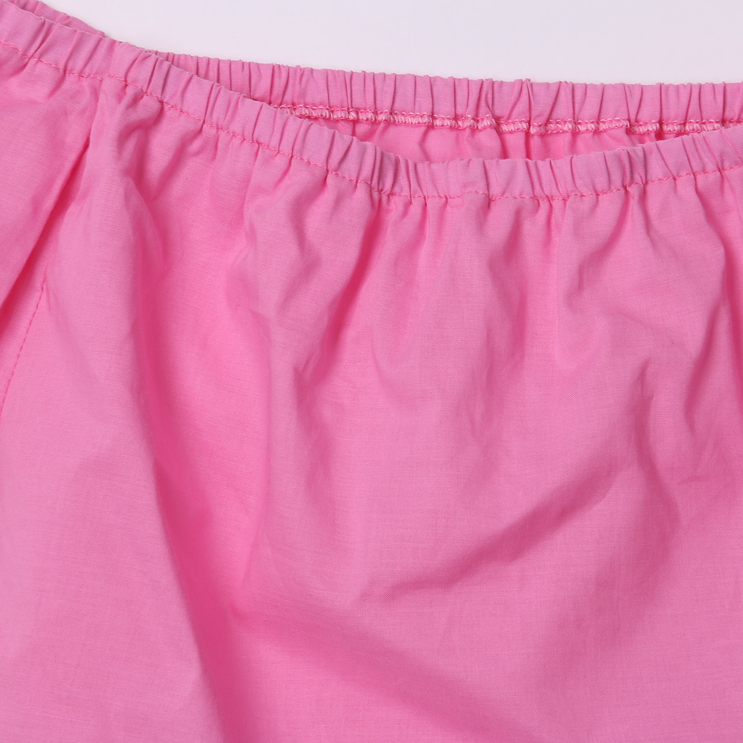 Camisa de manga corta con hombros descubiertos para bebés y niñas, blusa para niños pequeños, Tops nuevos de verano color rosa sólido Casual 1-6Y