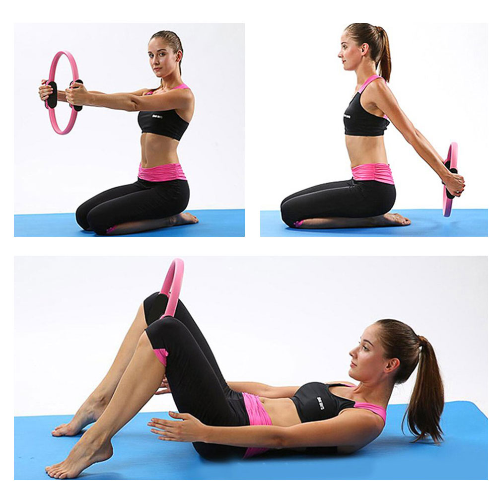Yoga cirkel pilates sport magisk ring kvinder gymnastik aerob træning fitness strækmodstand ring tilbehør