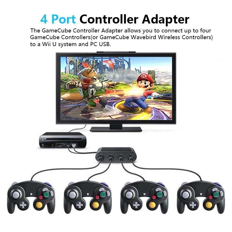 1pcs GC controller Voor GameCube Console voor Wii Console Voor Nitendo Bedrade Controller met Wii GC Poort