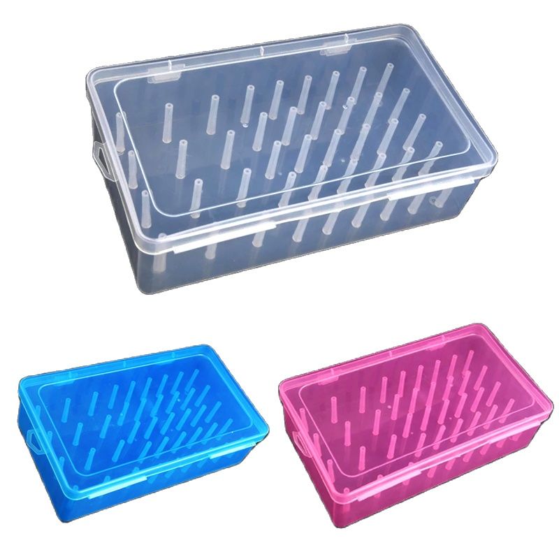 Transparent Thread Box Household Sewing Thread Storage Box Suitcase Container Craft Spool Storage Box with tools Accessories