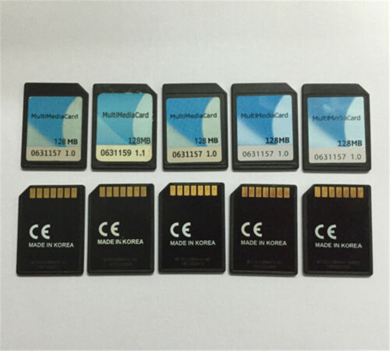 7- pins mmc-kaart geheugenkaart multimediakaart 128mb multimediakaart