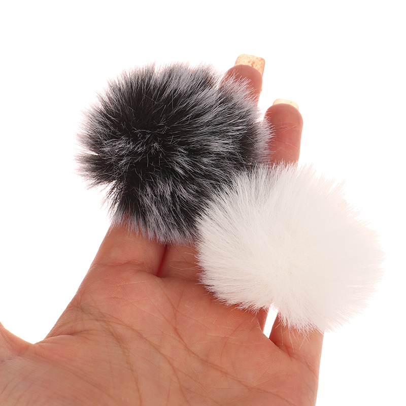 Universele Revers Mic Harige Windscherm Bont Windscherm Windkap Zachte Comfortabele Revers Lavalier Microfoons Cover