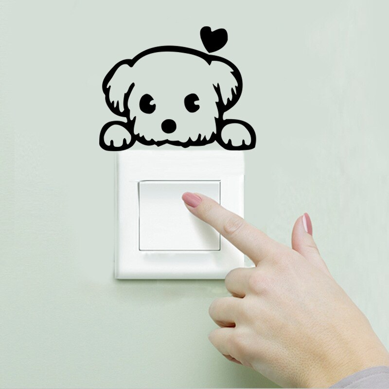 Słodkie zwierzaki słoń kot Panda żyrafa naklejka na wyłącznik światła wymienny naklejka ścienna dla dzieci przedszkole dla dzieci Home naklejka Murla Decor: Różowy
