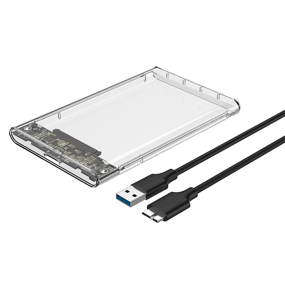 Reletech 2.5 transparent hdd caso sata para usb 3.1 gen2 10gbps externo disco rígido caso interface 5gbps disco caso suporte uasp: Micro B Model