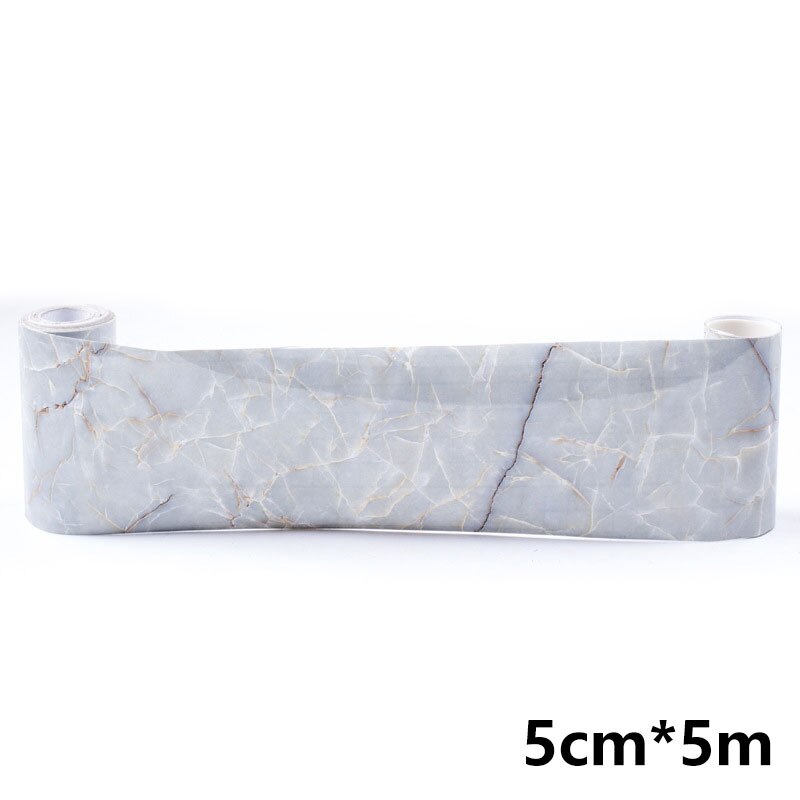 5M Self-Adhesive Baseboard Wall Stickers Transmission Skirting Board Window Sill Floor Ceramic Tile Sticker Corner Waist Line: H