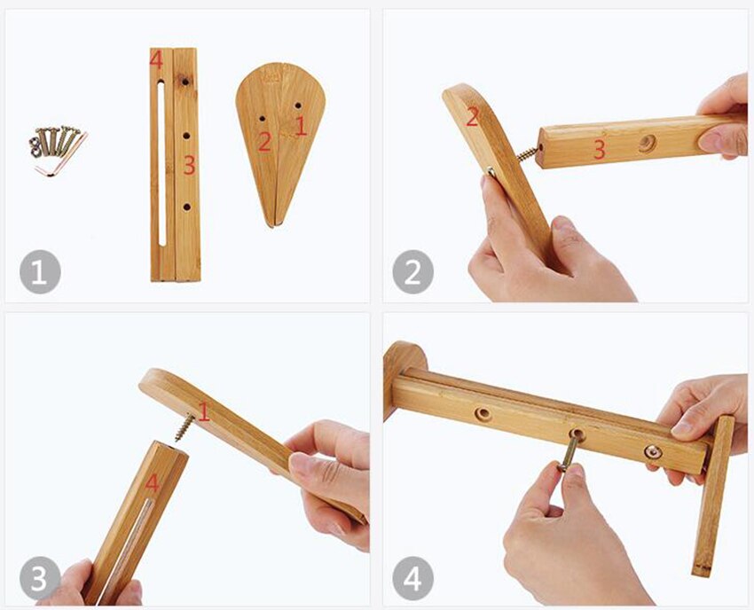 Simple Desktop Wooden Laptop Stand Notebook Wood Holder ajustable laptop cooling STAND PAD SHELF