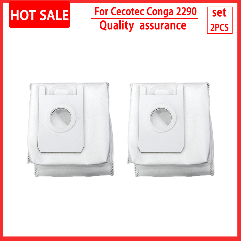 For cecotec conga 2290 ultra Dust Bags Accessories Robot Vacuum Cleaner Dust Filter Dust Box Replacement Parts: light green