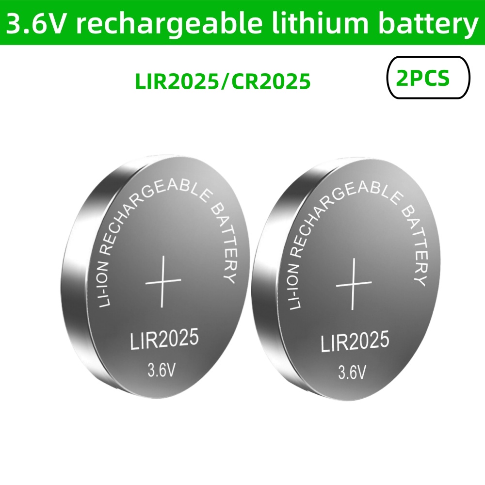 2PCS LIR2032 LIR2430 LIR2450 LIR2016 LIR2025 LIR1632 3,6 V Wiederaufladbare Lithium-Batterie Ersetzt CR2032 2025 2430 2450: Gold