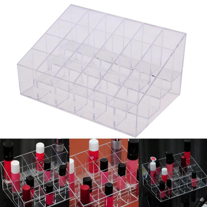 24 rooster acryl make-up opberghouder make-up organizer opbergdoos koffer kwastenhouder displaystandaard sieradenopslag