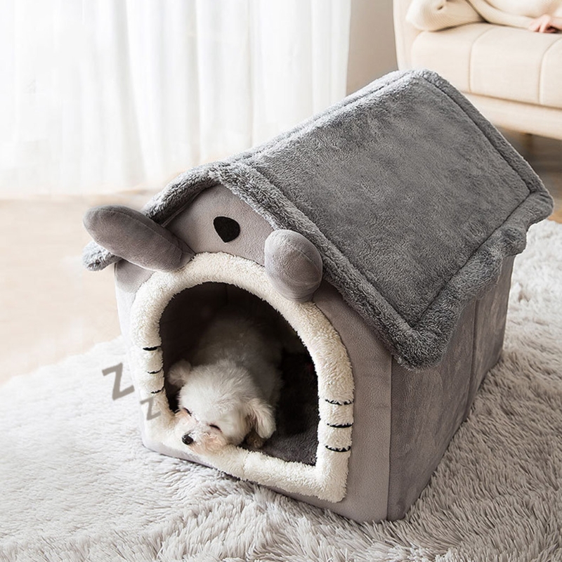 Gezellige Huisdier Bed Huis Warm Pluche Grot Slapen Bedden Puppy Winter Nest Voor Katten En Kleine Honden Mooie Cabine Vormige 5 Stijlen Y5GB