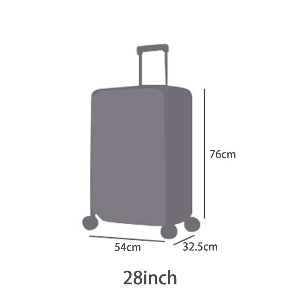 20/22/24/26/28 Transparent Luggage Cover Waterproof Suitcase Cover Travel PVC Thickening Dustproof Protective Cover #H12^: Transparent 28