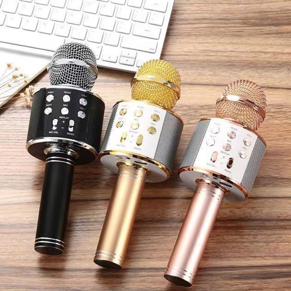Wireless Condenser Microphone Audio Machine Portable National Karaoke Microphone Mobile Phone Karaoke