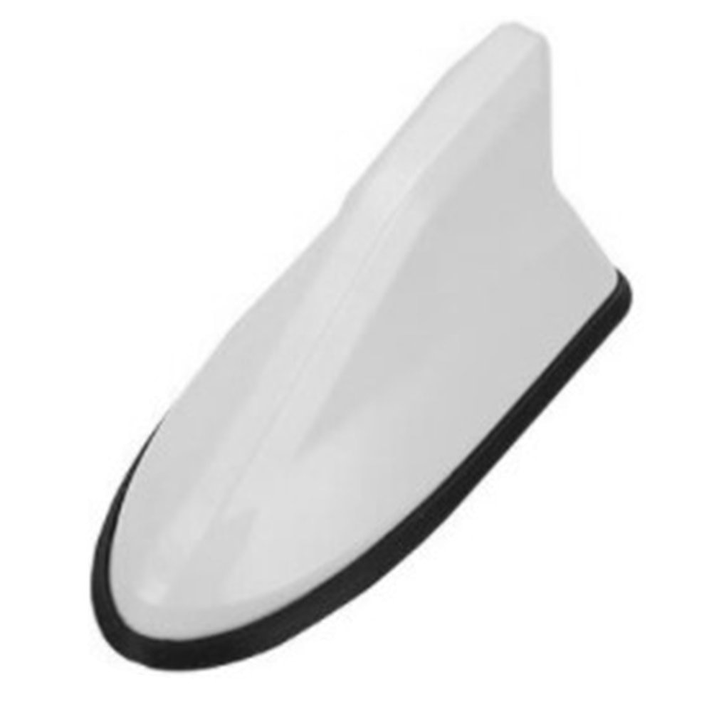 Car Shark Fin Antenna Car Roof Tail Antenna Modification Signal Radio Antenna: White