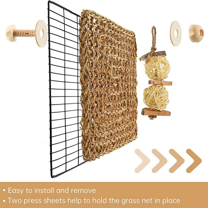 Guinea Pig Toys, Hamster Toys Syrian,Rabbit Boredom Breaker, Teething Toys for Small Animals to Gnaw and Relieve Boredom