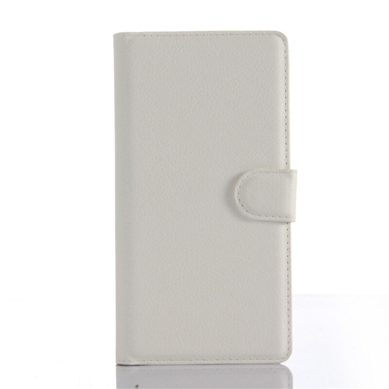 For Sony Xperia Z5 Premium E6853 E6883 Flip Case Wallet Leather Cover for Sony Z5 Premium Dual TPU Bumper Phone Case Card Slots: White