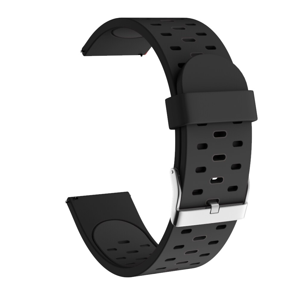 Correa de silicona para relojes Garmin Forerunner, repuesto de correa deportiva de 20mm para relojes Garmin Forerunner 245 245M 645 Vivoactive 3 Venu, pulsera inteligente de silicona: Black / For 20mm Width