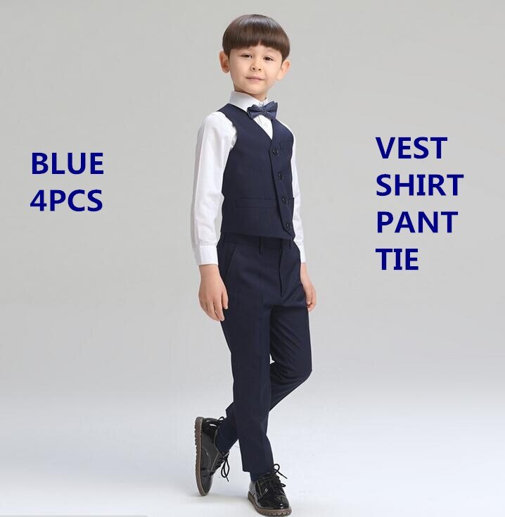 Boys Suits for Weddings Kids Prom Suits Wedding Suits Kids or Party Clothing of Boy Classic Costume 4pc 3T-12T