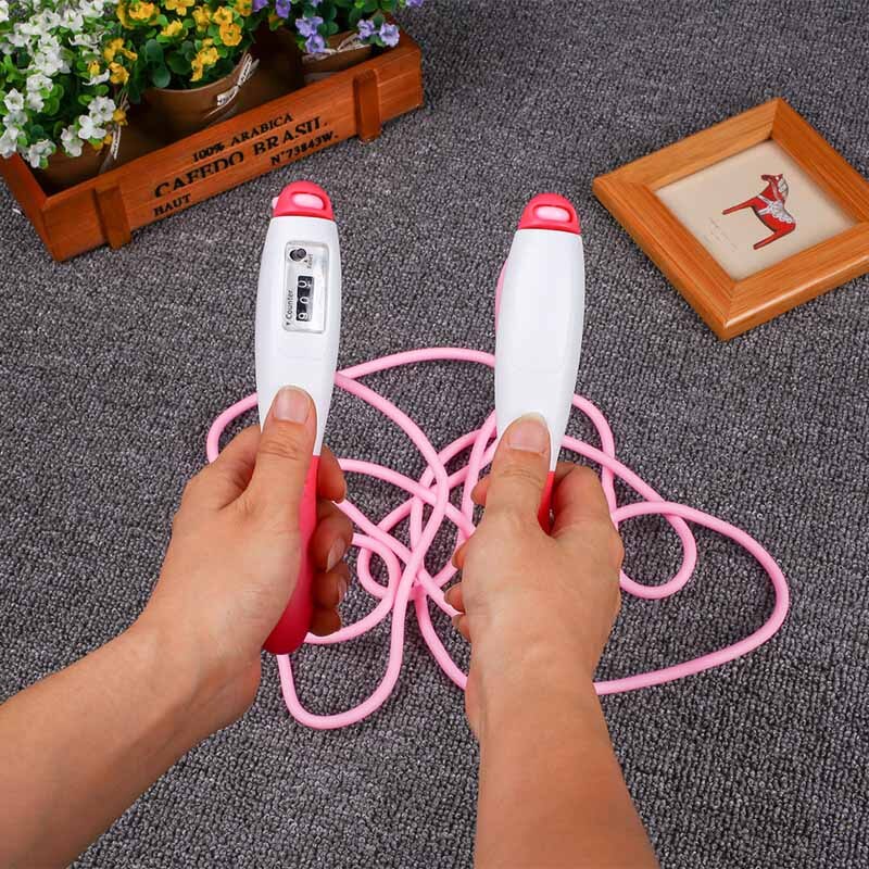 Jump Rope With Counter Sport Fitness Equipment Fast Speed Counting Adjustable Jumping Skipping Ropes SUB