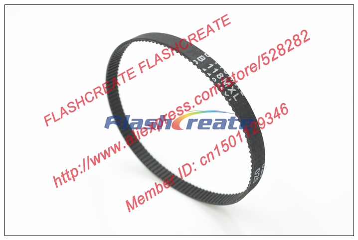 10pcs MXL timing belt 94 MXL 025 teeth 118 width 6.35mm=025" length 239.776mm=94" B118 MXL 025 rubber closed-loop belt