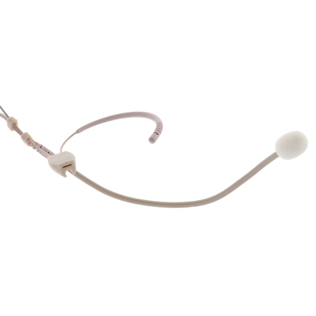 Spina per microfono a condensatore unidirezionale a doppio gancio beige da 3.5mm