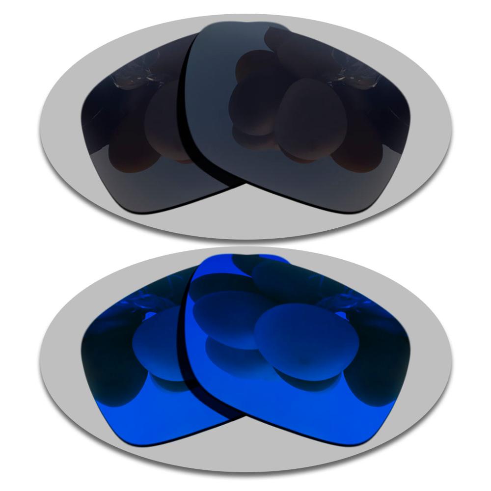 Ersatz Linsen für-Holbrook-Metall OO4123 Sonnenbrille Rahmen-Mehrere Optionen: Grey Black-Deep Blue