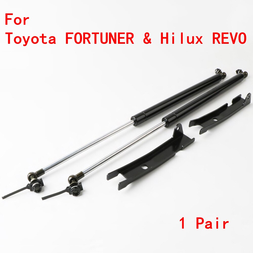 2X For Toyota FORTUNER & Hilux REVO Front Hood Slow Down Shock Absorber Strut Bars Spring Steel Hydraulic Rod Gas Lift Support