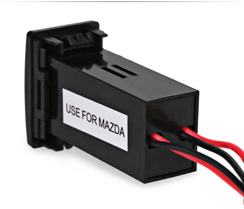 Doppelte usb-ladebuchse für mazda-autos