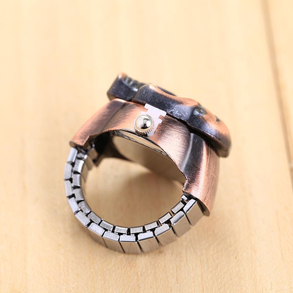 Doigt crâne bague montre Vintage à clapet Pirate crâne femme homme
