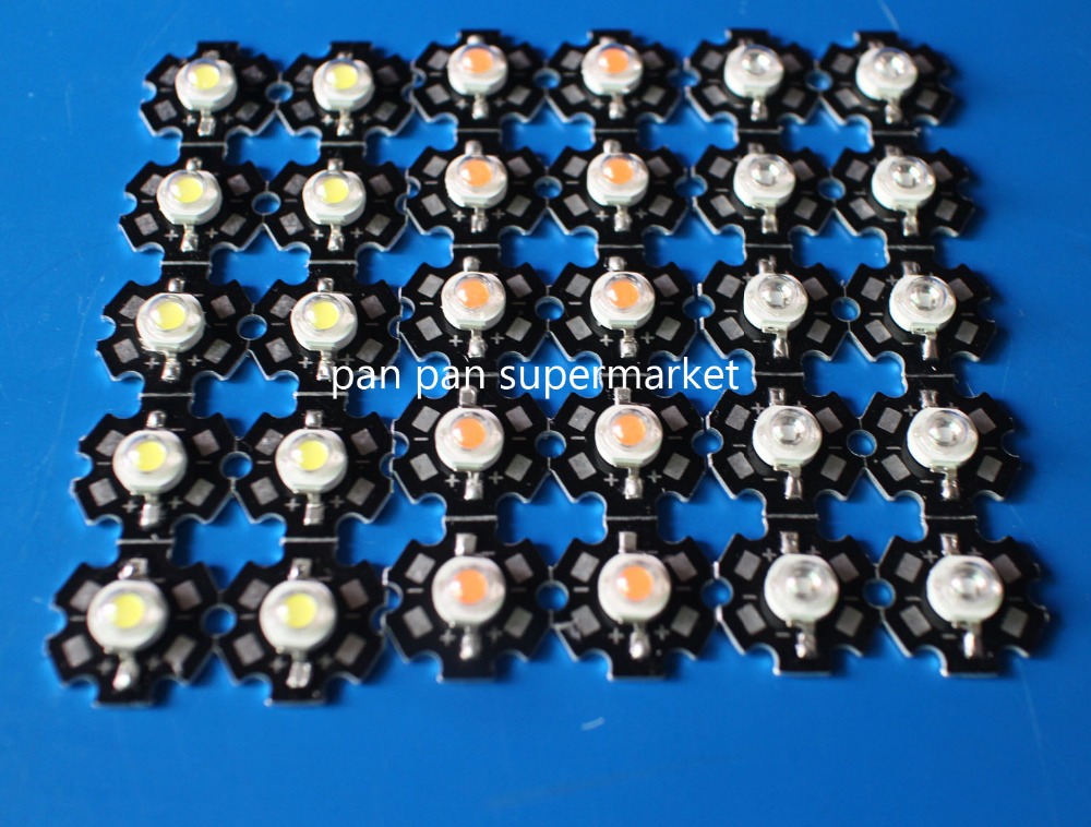 Led de espectro completo, luz blanca fría 6000k-6500k/Azul Real, 380-840nm, 1 unidad, 6-10x3w 600mA, bricolaje, 3w, 10 Uds.