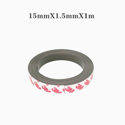 Vahva joustava magneettinauha itseliimautuva magneettinauha kumimagneettinauhan pituus 39.37 tuumaa: W 15mm x  t 1.5mm