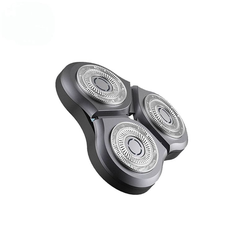 Cabeça de barbeador de substituição para xiaomi mijia s500 s500c s300 lâmina de barbear elétrica lâmina de máquina de barbear seca e molhada: Marrom