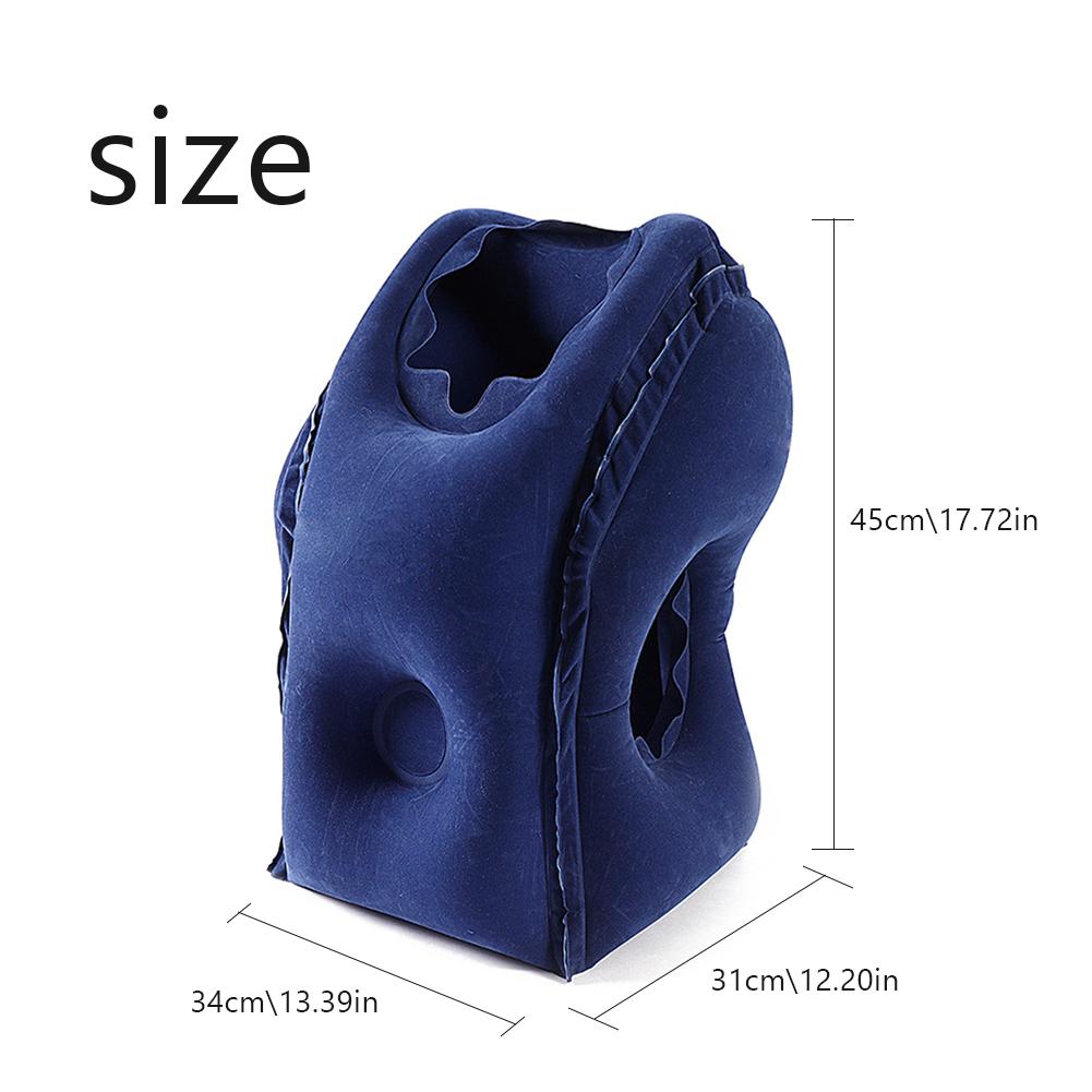 Travel Aircraft Inflatable Pillow Sleeping Tool Outdoor Office Lunch Break Pillow Portable Neck Protective Inflatable Pillow