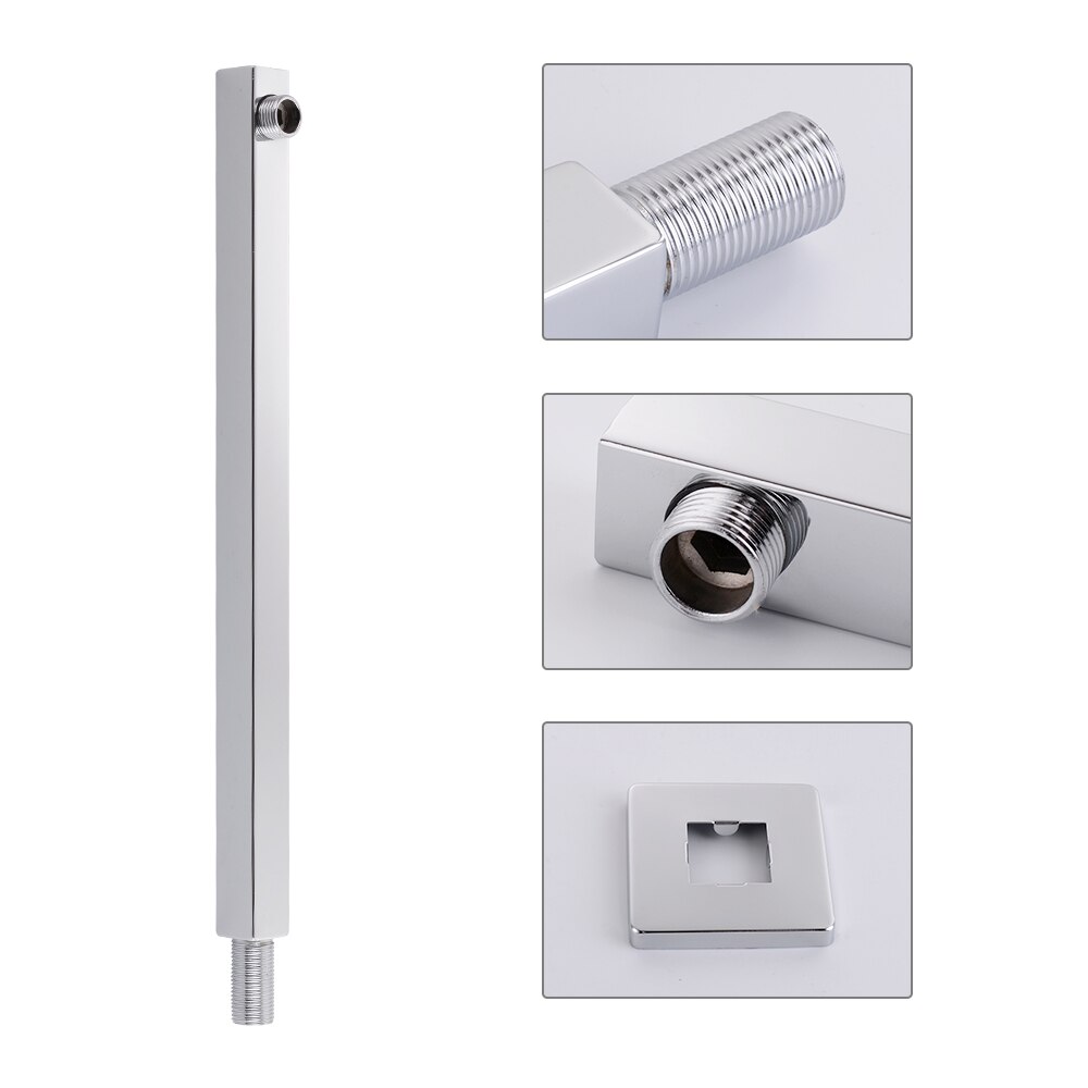 380mm Brass Made Chrome Shower Arm Wall Mounted Shower Head Arm Ceiling Mounted Shower Head Arm